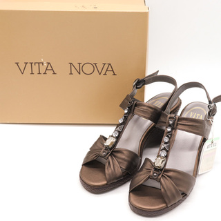 ヴィタノーヴァ サンダル 未使用 バークレイ BARCLAY ブランド 靴 シューズ 日本製 レディース Lサイズ ブラウン VITA NOVA(サンダル)
