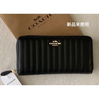 COACH コーチ 長財布　チェック柄　新品　未使用