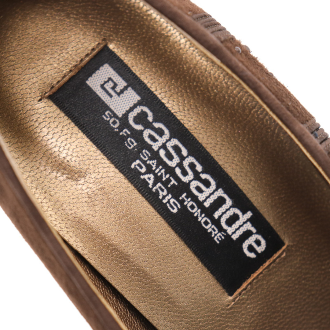 カサンドラ パンプス 靴 スタッズ シューズ 日本製 レディース 35.5サイズ ブラウン CASSANDORE レディースの靴/シューズ(ハイヒール/パンプス)の商品写真