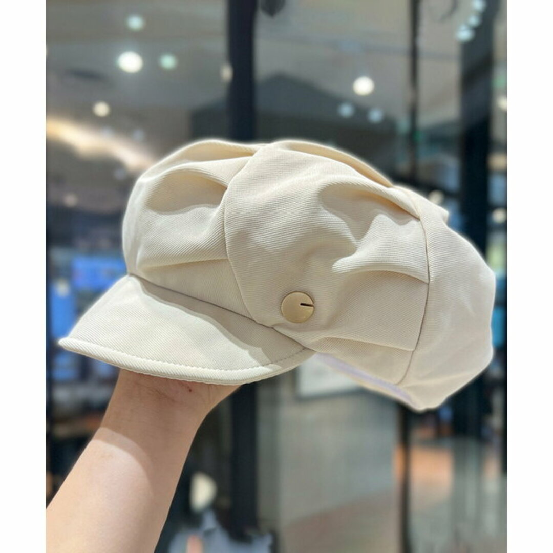 【ホワイト】【Dewlily】ワンポイントキャスケット レディースの帽子(キャスケット)の商品写真