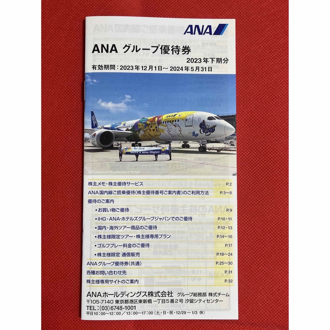 ANA(全日本空輸)(エーエヌエー(ゼンニッポンクウユ))の【最新】ANA株主優待 １枚 チケットの乗車券/交通券(航空券)の商品写真