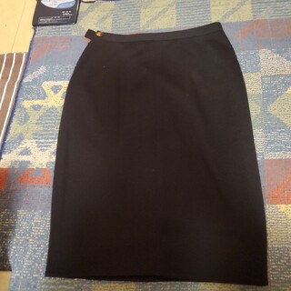 ソニアリキエル(SONIA RYKIEL)の美品❗SONIA RYKIELマットなベーシックなブラックニットタイトスカート(ひざ丈スカート)