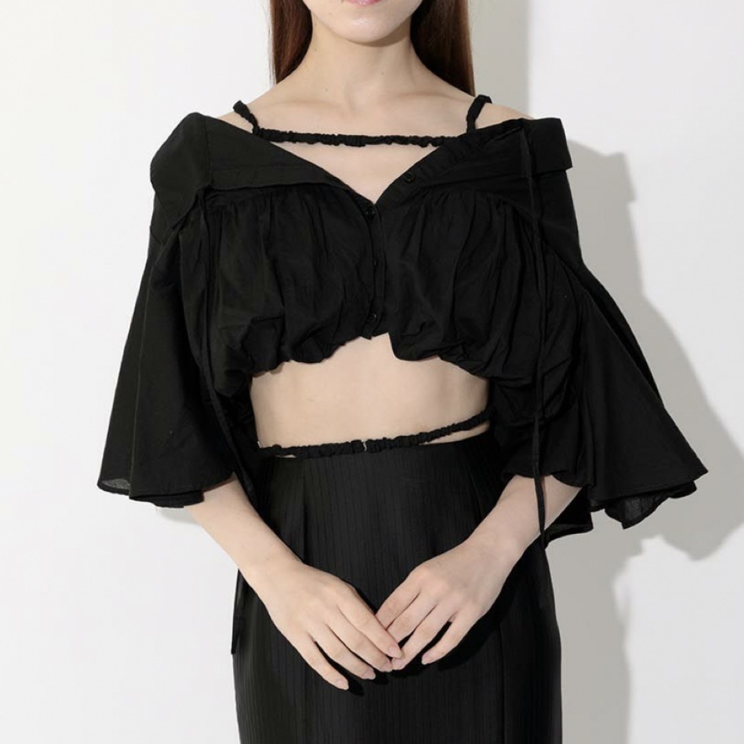 Bubbles(バブルス)のmeltthelady balloon garter shirt blouse レディースのトップス(シャツ/ブラウス(半袖/袖なし))の商品写真