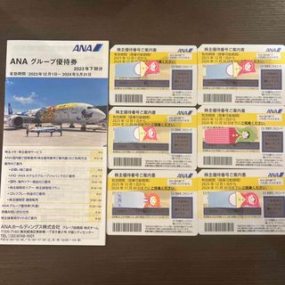 エーエヌエー(ゼンニッポンクウユ)(ANA(全日本空輸))のANA株主優待券　グループ優待券　6枚　2024/11/30迄(その他)