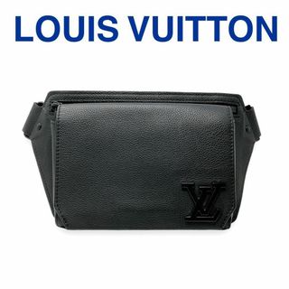 ルイヴィトン(LOUIS VUITTON)のルイヴィトン M57081 テイクオフ スリング ボディバッグ レザー ブラック(ボディーバッグ)