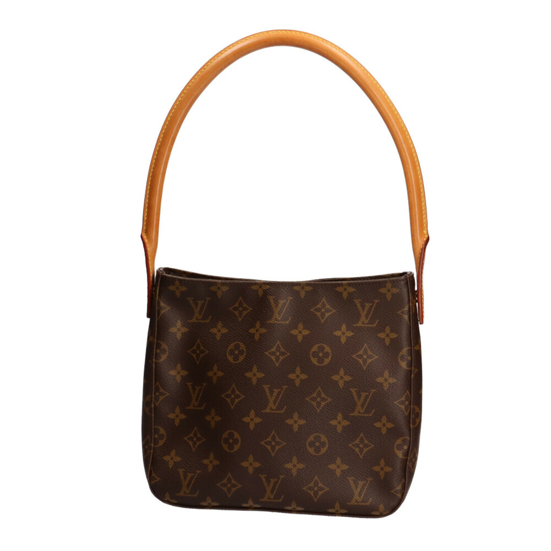 ルイヴィトン LOUIS VUITTON ルーピング モノグラム ショルダーバッグ ブラウン レディース