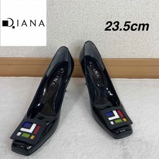 ダイアナ(DIANA)のDIANA ダイアナ　エナメル　プレート付きパンプス　23.5cm(ハイヒール/パンプス)