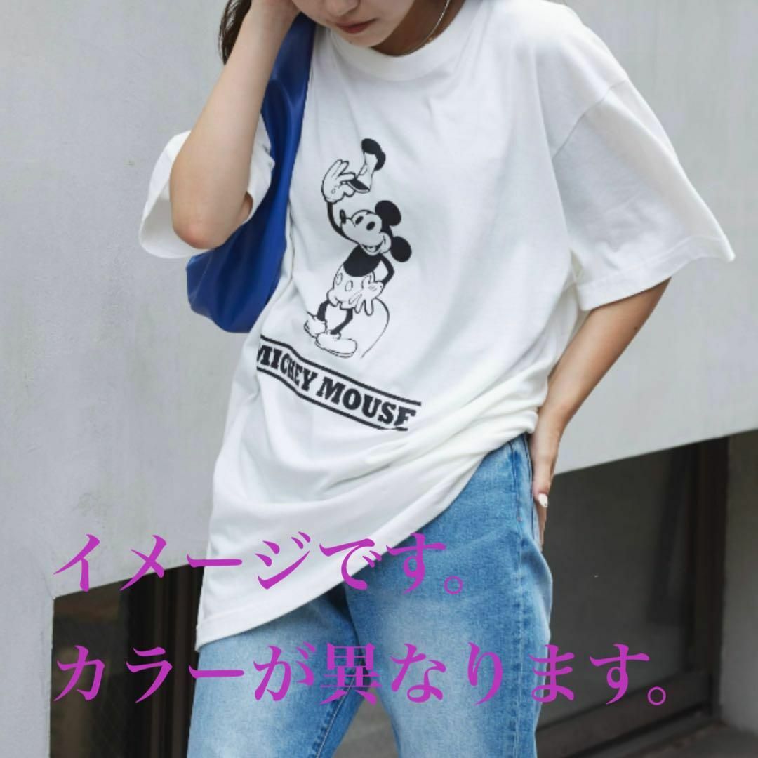 Disney(ディズニー)の新品　Disney ディズニー　蒸気船ウィリー　Tシャツ　ミッキー　ブルー　XL レディースのトップス(Tシャツ(半袖/袖なし))の商品写真