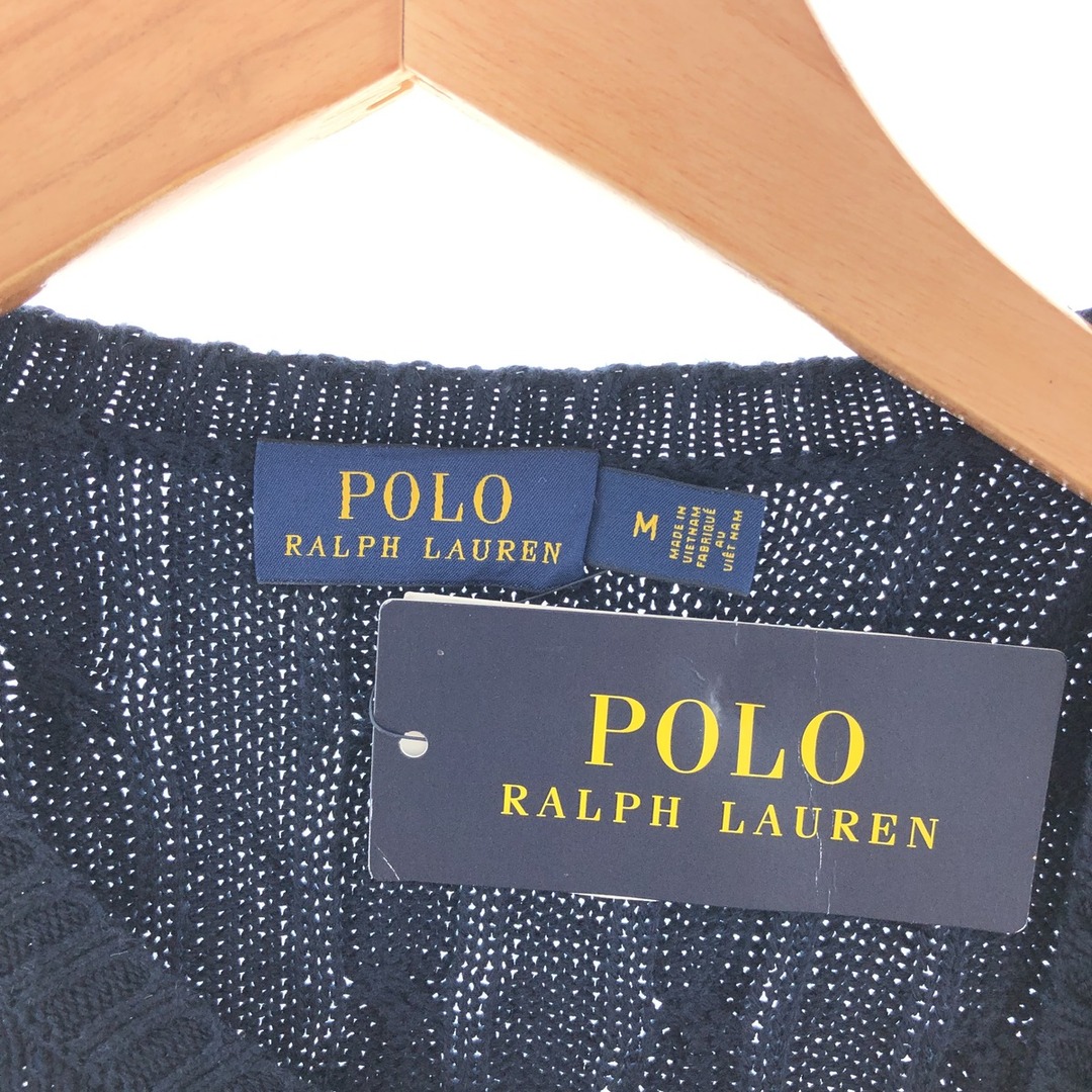 Ralph Lauren(ラルフローレン)のデッドストック DEADSTOCK ラルフローレン Ralph Lauren POLO RALPH LAUREN ケーブル編み コットンニットワンピース レディースM /taa002070 レディースのワンピース(その他)の商品写真