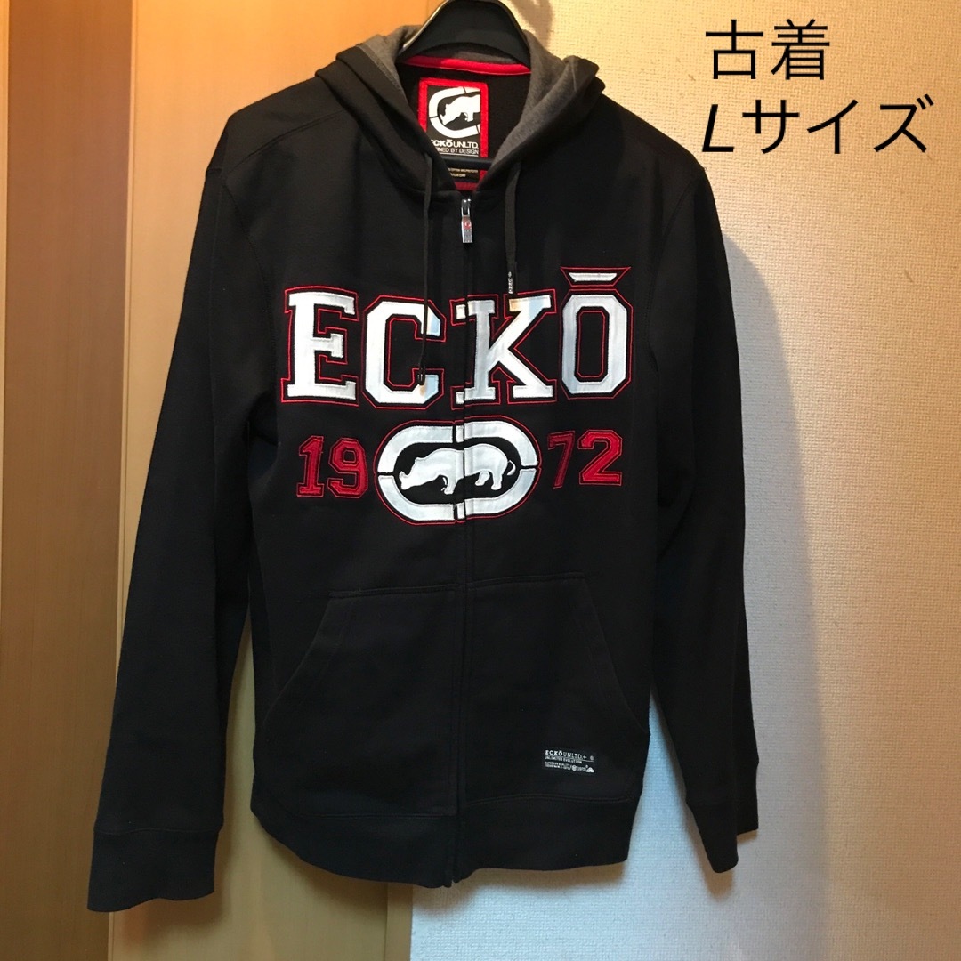 ECKŌ UNLTD（ECKO UNLTD）(エコーアンリミテッド)の美品★90’エコーリミテッド厚手スウェット裏起毛ジャケット メンズのジャケット/アウター(ブルゾン)の商品写真