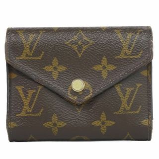 ルイヴィトン(LOUIS VUITTON)の本物 ルイヴィトン LOUIS VUITTON LV ポルトフォイユ ヴィクトリーヌ モノグラム 折財布 コンパクトウォレット ブラウン M62472 ビトン 財布 ウォレット 中古(財布)