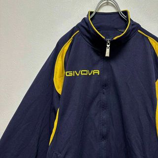 トラックジャケット　ジャージ　GIVOVA ワンポイントロゴ　ネイビー(ジャージ)