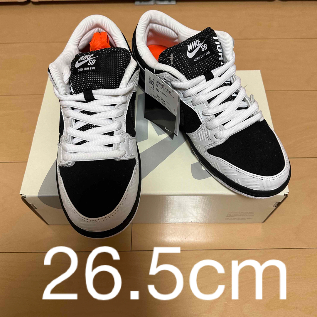 ブラックampホワイトサイズTIGHTBOOTH x NIKE SB DUNK LOW タイトブース　ナイキ