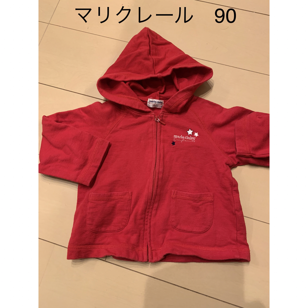 Marie Claire(マリクレール)のマリクレール　フード付きパーカー90 キッズ/ベビー/マタニティのキッズ服女の子用(90cm~)(ジャケット/上着)の商品写真