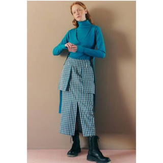 ルシェルブルー 23SS Transparent Pencil Skirt 総柄 - ロングスカート