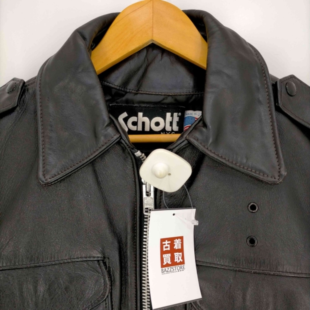 Schott(ショット) USA製  レザーポリスマンジャケット メンズ