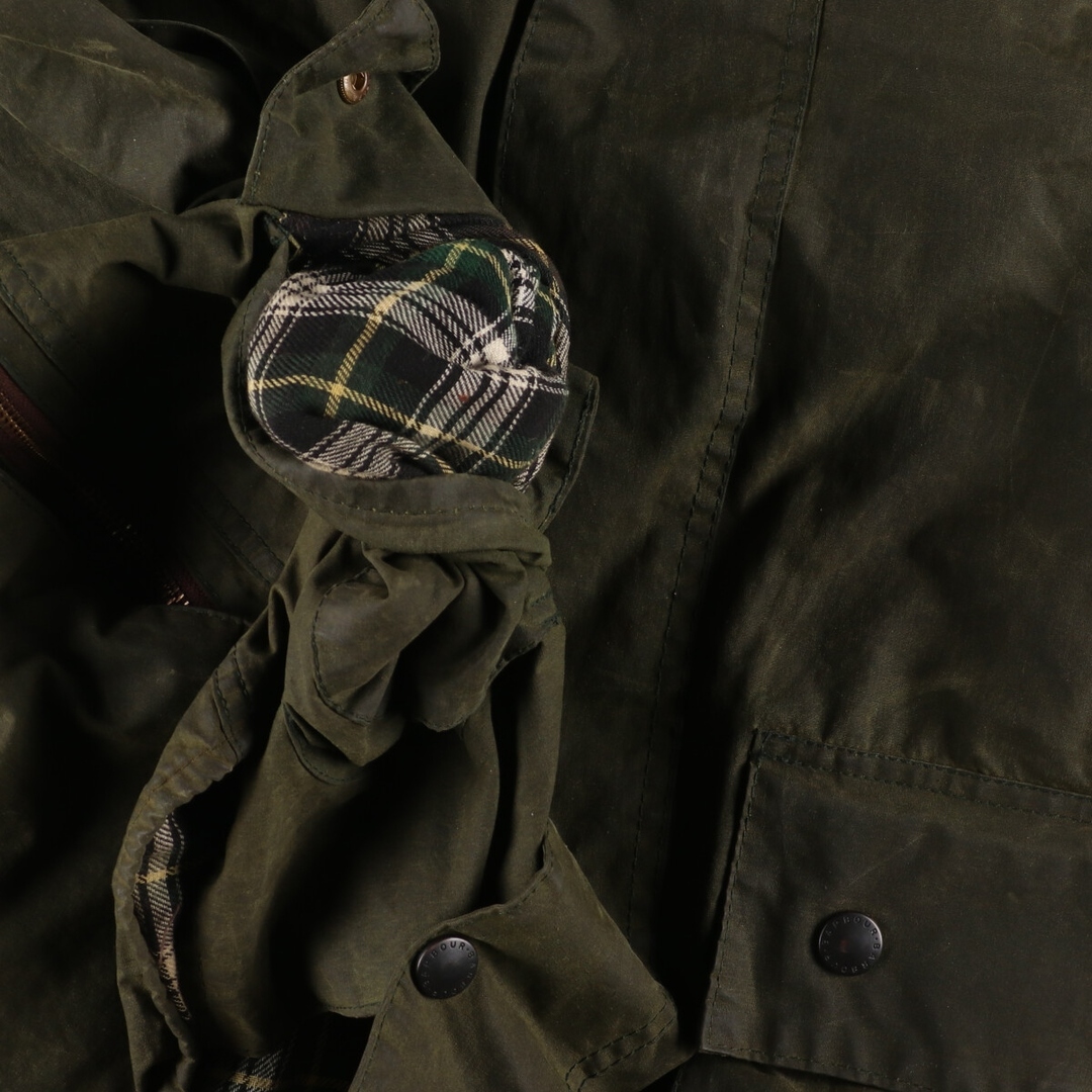 Barbour(バーブァー)の古着 90年代 バブアー Barbour BEAUFORT ビューフォート 旧3ワラント オイルド ハンティングジャケット 英国製 C46 メンズXL ヴィンテージ /evb002898 メンズのジャケット/アウター(その他)の商品写真