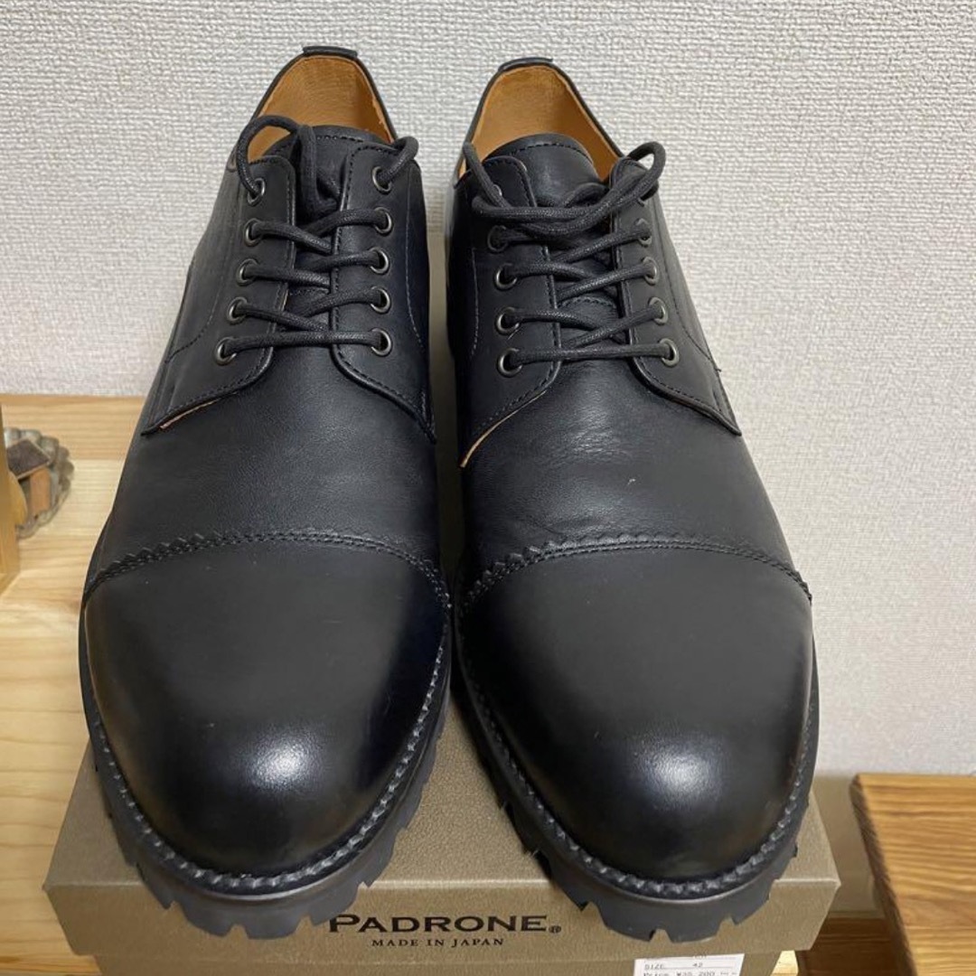 パドローネ  PADRONEDERBY STRAIGHT TIP SHOES