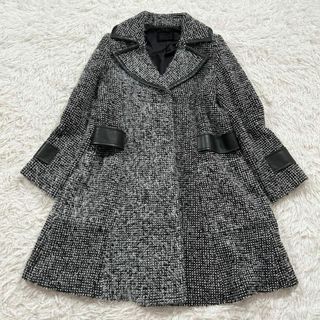 【カシミヤ100%】超極美品　FOXEY　ロングコート　グレー　FREEサイズ