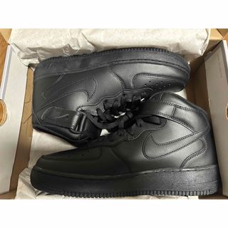 ナイキ(NIKE)のNIKE エアフォース1 mid '07 黒　27cm(スニーカー)