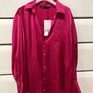 ザラ シャツ/ブラウス(レディース/長袖)（ピンク/桃色系）の通販 900点