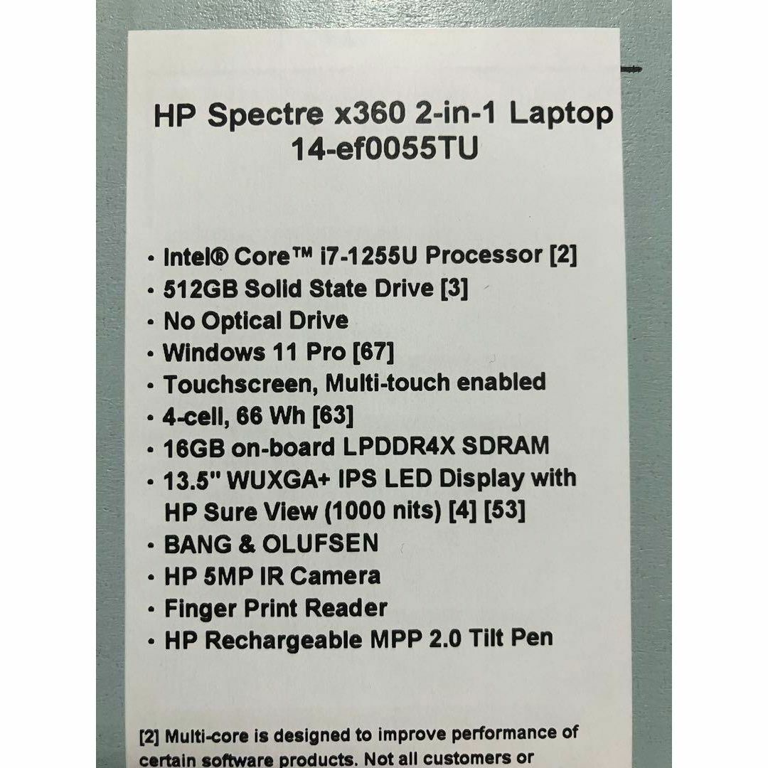 新品 office21 HP Spectre x360 14  22～23年モデ