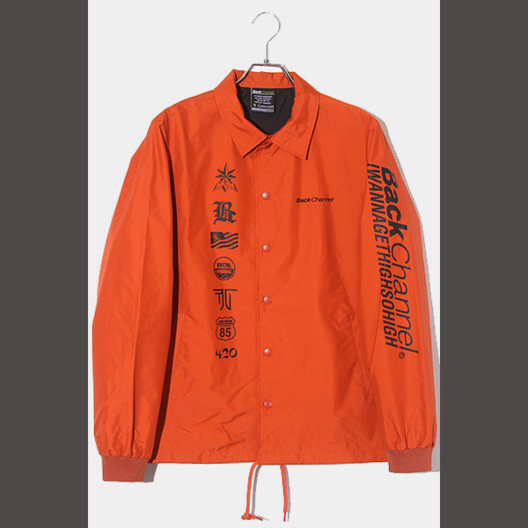 バックチャンネル SIZE:M ロゴ コーチジャケット ORANGE オレンジ | フリマアプリ ラクマ