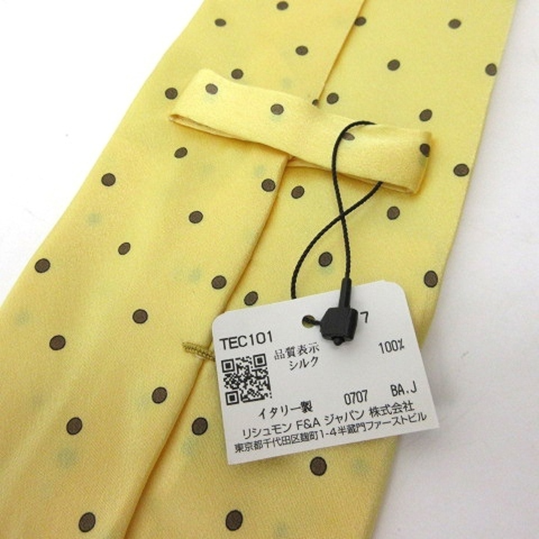 Dunhill(ダンヒル)のダンヒル dunhill タグ付き ネクタイ レギュラータイ 黄色 イエロー メンズのファッション小物(ネクタイ)の商品写真