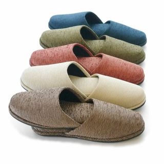 [Chausse'] 5足セット 来客用スリッパ モール無地 通年用 外寸27ｃ(その他)