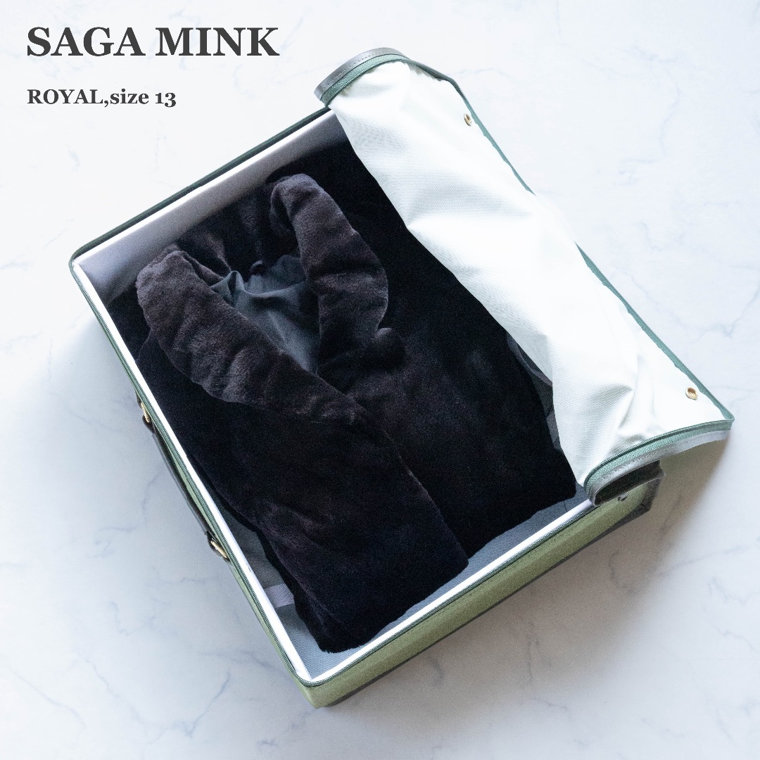 毛皮/ファーコート【SAGA MINK】ROYAL　高級　ミンク　大きいサイズ　トランク付き