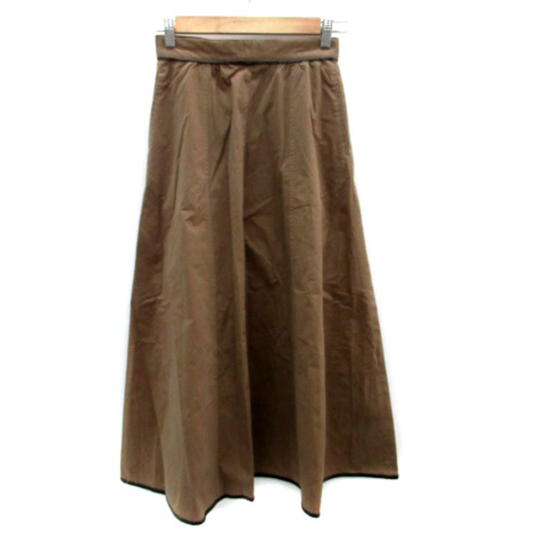 COCO DEAL(ココディール)のココディール フレアスカート ロング丈 マキシ丈 フェイクレザー 1 茶色 レディースのスカート(ロングスカート)の商品写真