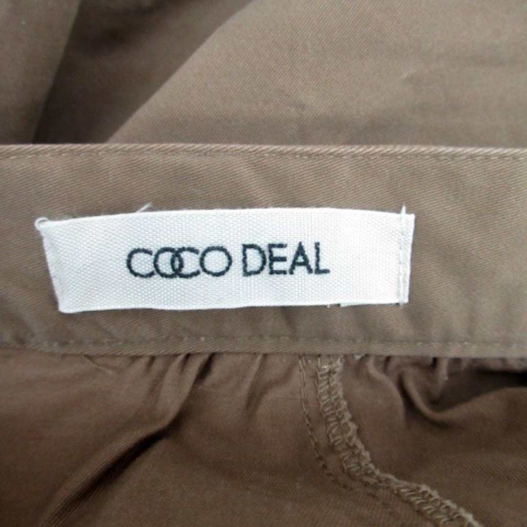 COCO DEAL(ココディール)のココディール フレアスカート ロング丈 マキシ丈 フェイクレザー 1 茶色 レディースのスカート(ロングスカート)の商品写真