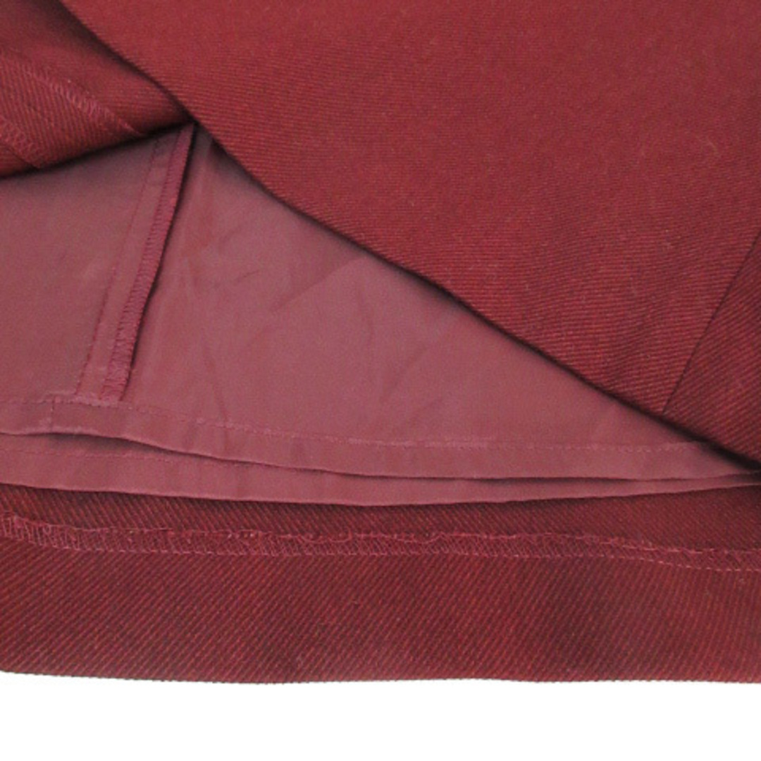 BEAUTY&YOUTH UNITED ARROWS(ビューティアンドユースユナイテッドアローズ)のB&Y ユナイテッドアローズ フレアスカート ミモレ丈 無地 M 赤 レッド レディースのスカート(ひざ丈スカート)の商品写真
