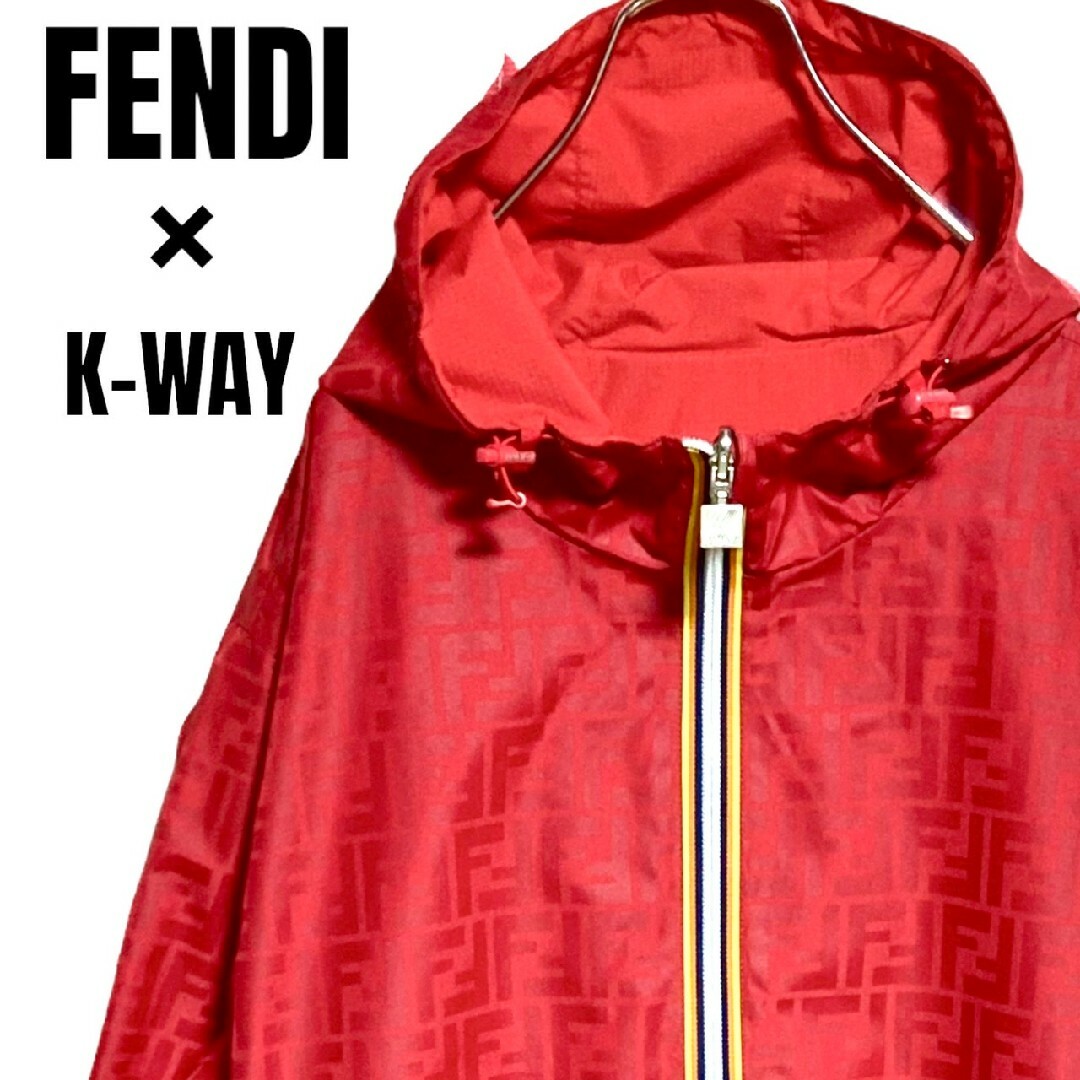 FENDI K-WAY コラボ リバーシブル ナイロン ジャケットFFズッカ柄