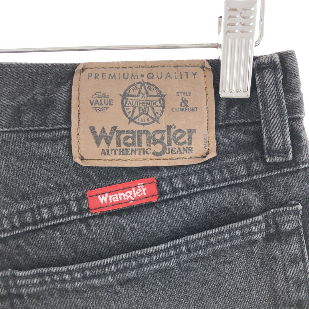 Wrangler(ラングラー)の古着 ラングラー Wrangler ブラックデニム ストレートデニムパンツ メンズw32 /taa002285 メンズのパンツ(デニム/ジーンズ)の商品写真