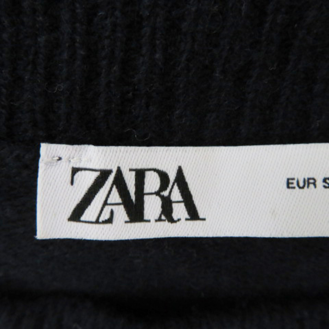 ZARA(ザラ)のザラ ニット セーター 長袖 ラウンドネック ボーダー柄 ウール オーバーサイズ レディースのトップス(ニット/セーター)の商品写真