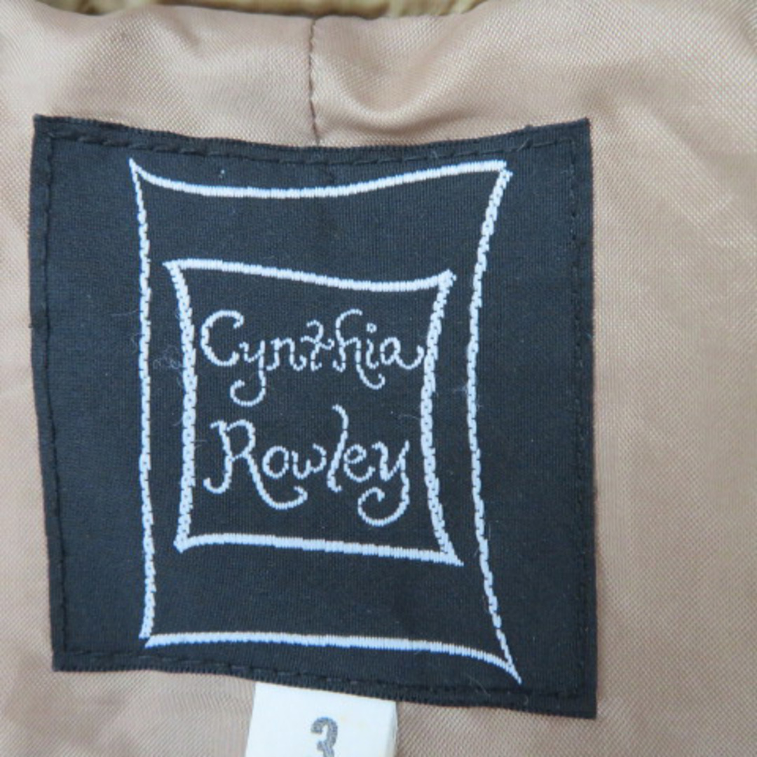Cynthia Rowley(シンシアローリー)のシンシアローリー 中綿コート ロング丈 ジップアップ フード付き 3 ベージュ レディースのジャケット/アウター(その他)の商品写真