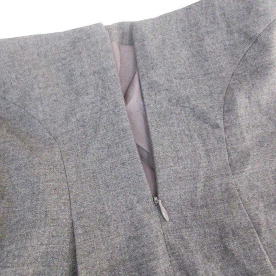 マヌーカ プリーツスカート ミモレ丈 ウール 38 杢グレー /FF19 レディースのスカート(ひざ丈スカート)の商品写真
