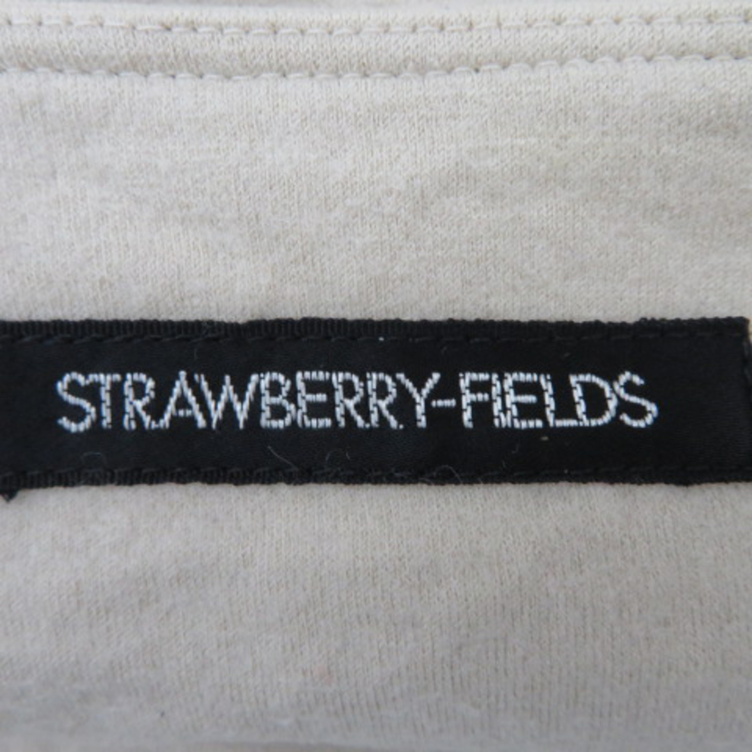 STRAWBERRY-FIELDS(ストロベリーフィールズ)のストロベリーフィールズ フレアスカート ひざ丈 刺繡 ウール ベージュ レディースのスカート(ひざ丈スカート)の商品写真