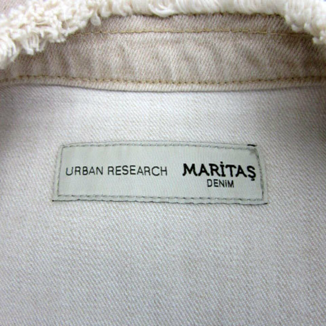 URBAN RESEARCH(アーバンリサーチ)のアーバンリサーチ MARITAS デニムジャケット Gジャン ノーカラー 38 レディースのジャケット/アウター(Gジャン/デニムジャケット)の商品写真