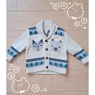 ベビーギャップ(babyGAP)の【80cm】ニットカーディガン　baby GAP(カーディガン/ボレロ)