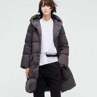 ユニクロ(UNIQLO)のユニクロ　UNIQLO +J  ダウンロングコート　新品　ダークグレー　S(ダウンコート)