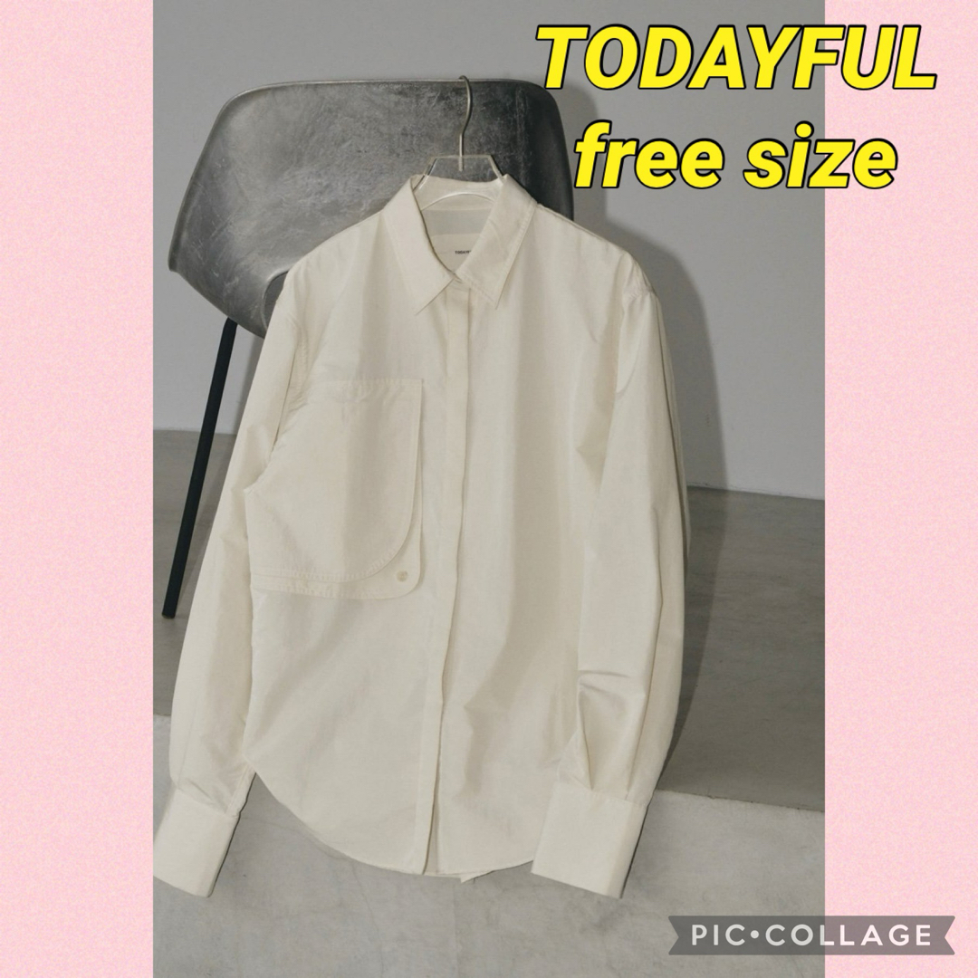 【TODAYFUL】Asymmetry Pocket Shirts 新品未使用