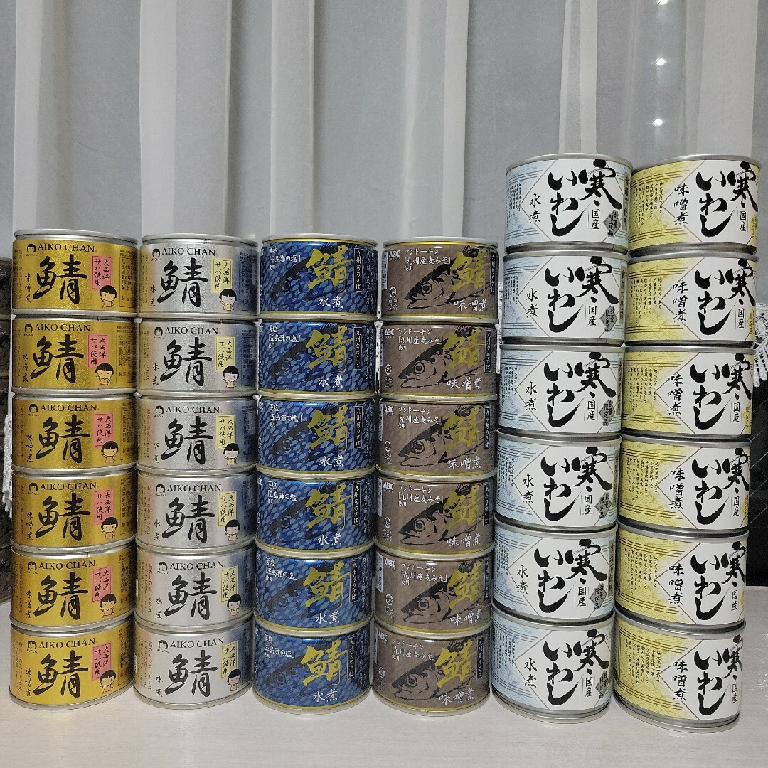 災害用 缶詰め 国産鯖缶 味噌煮 水煮 36缶 | フリマアプリ ラクマ