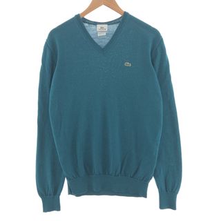 ラコステ(LACOSTE)の古着 ラコステ LACOSTE Vネック ウールニットセーター 5 メンズM /taa000172(ニット/セーター)