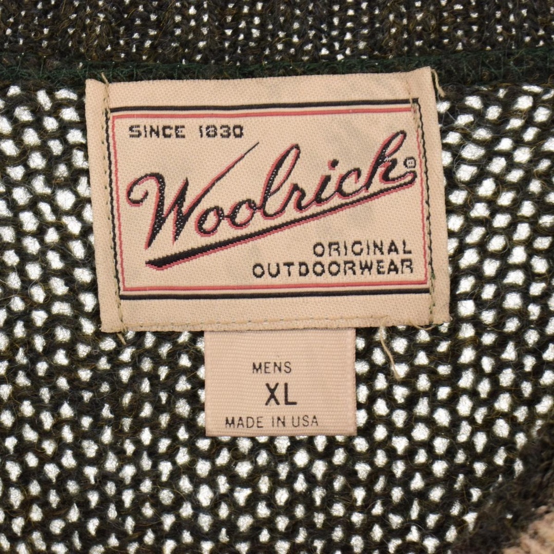 WOOLRICH(ウールリッチ)の古着 ウールリッチ WOOLRICH 総柄 ウールニットセーター USA製 メンズXL /eaa353682 メンズのトップス(ニット/セーター)の商品写真