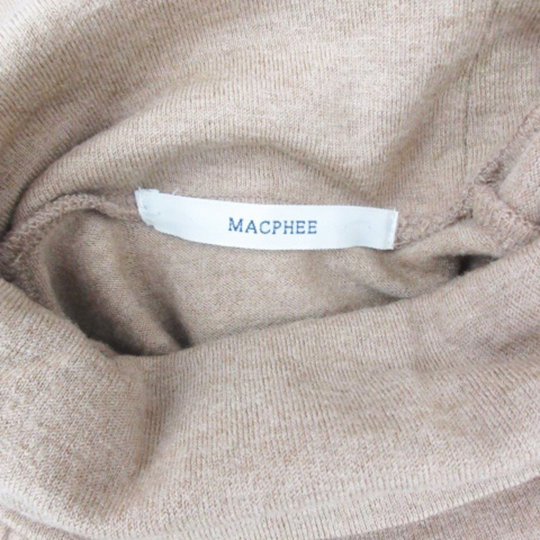 MACPHEE(マカフィー)のマカフィー トゥモローランド ニット カットソー 長袖 タートルネック ブラウン レディースのトップス(ニット/セーター)の商品写真