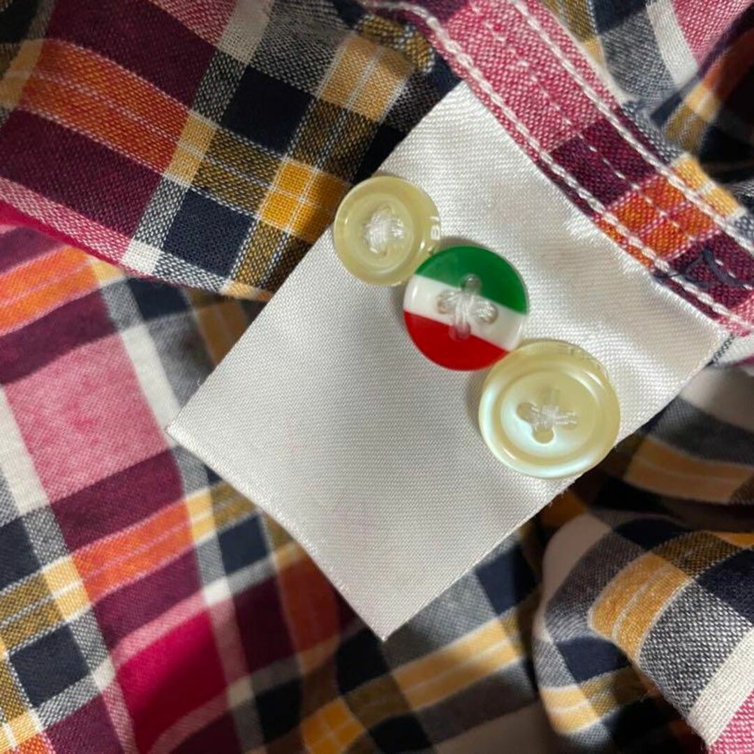 D’URBAN(ダーバン)のSABI SABI DELUXE 長袖チェックシャツ　イタリア製生地　48 メンズのトップス(シャツ)の商品写真