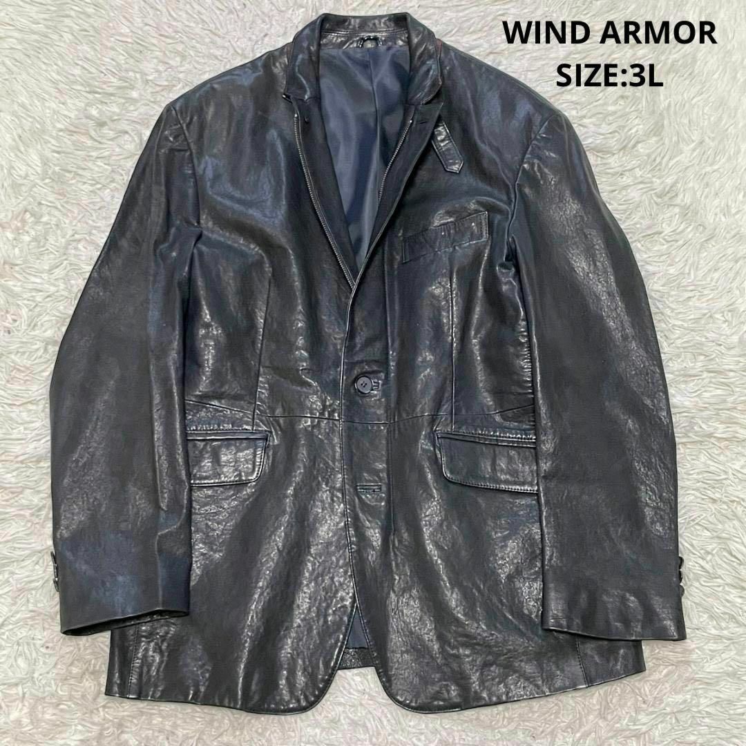 公式通販ショップ 大きいサイズ WIND ARMOR ニチワ ラムレザー