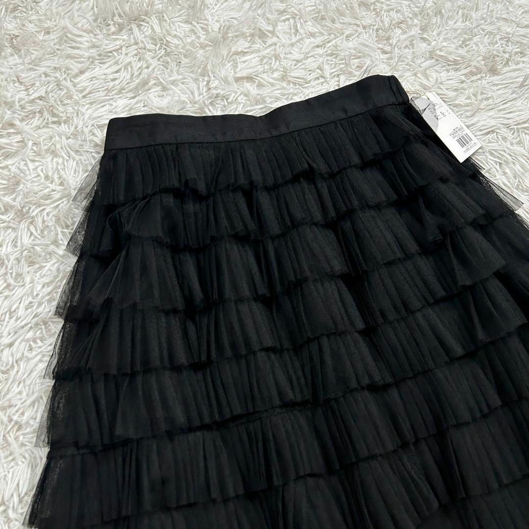新品タグ付き✨CADUNE チュール ティアード ブラック スカート